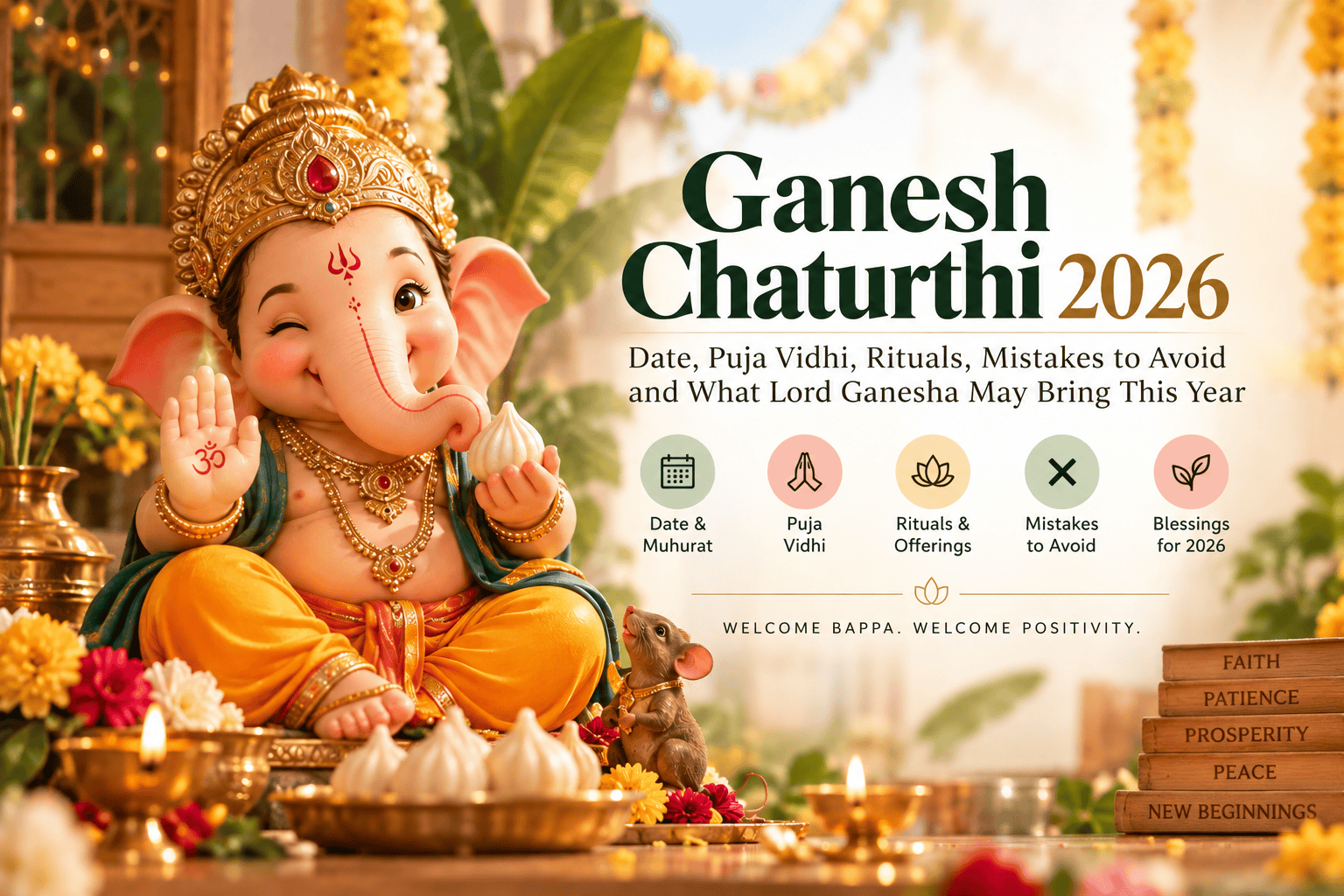 Ganesh Chaturthi 2026: Date, Puja Muhurat, Puja Vidhi, Rituals, Rules & Mistakes to Avoid